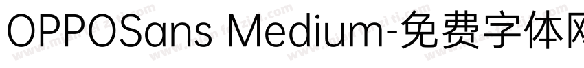 OPPOSans Medium字体转换